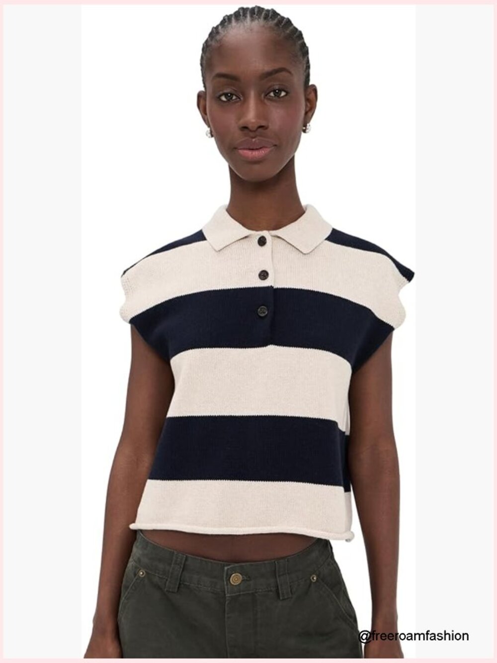 Mid-weight Stretch Knit Collared Neck Short Sleeve Sweater Polo - Picture 1 of 6